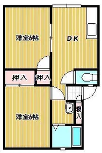 幸町聖北ハイツA棟【1階】の間取り