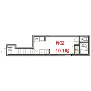 メリディアン山王【2階】の間取り