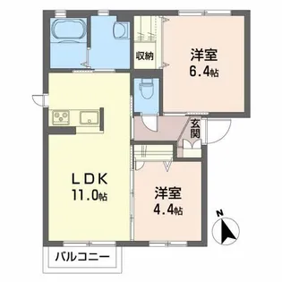 コートテラス【1階】の間取り