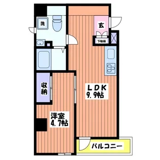 グレースヒル曙【5階】の間取り