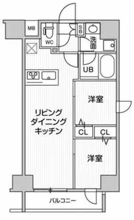 ジェノヴィア南千住IIIスカイガーデン【6階】の間取り