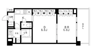 レジディア池袋ウエスト【2階】の間取り