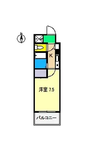 カーサグラン高知【4階】の間取り