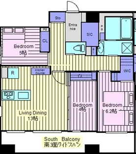 YG residence 壱番館【8階】の間取り