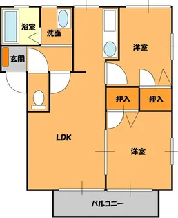 グリーンコートA【2階】の間取り