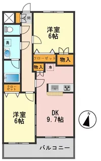 パルクヴェール【3階】の間取り