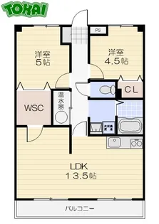 シャルマン宮町【3階】の間取り