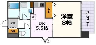 KDXレジデンス神宮前【8階】の間取り