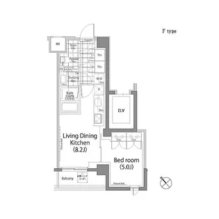 パークハビオ中目黒【4階】の間取り