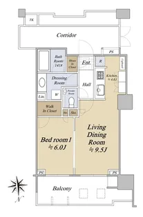 HARUMI FLAG PARK VILLAGE T棟【18階】の間取り