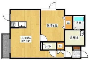 リバーサイド三光町【3階】の間取り