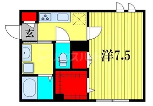 バンブー本中山【3階】の間取り
