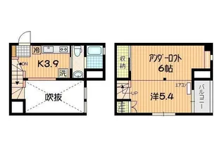 ヒューマンスクエア月が丘【1階】の間取り
