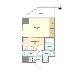 シェル中野弥生町【5階】の間取り