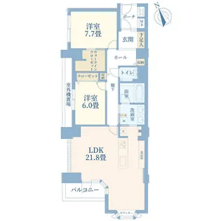 ロワヴェール表参道【4階】の間取り