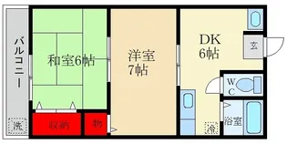 プレアール南住吉【2階】の間取り