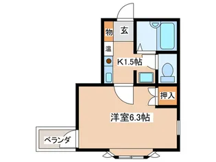第3レジデンス白鳥【1階】の間取り