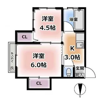 第一山下荘【2階】の間取り