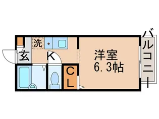 カサリージュII【2階】の間取り