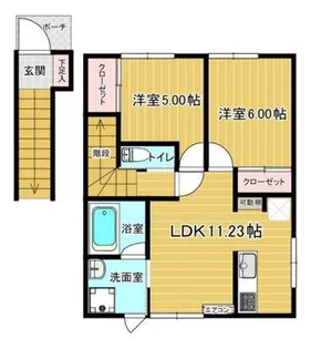 グランデドゥ【2階】の間取り