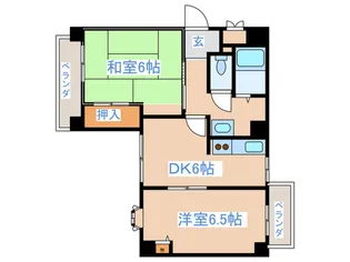 サクシード八王子【2階】の間取り