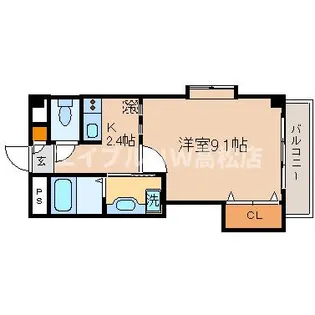 パルムドール【2階】の間取り