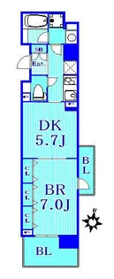 ドゥーエ横濱台町【3階】の間取り
