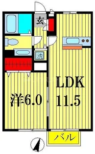 ローズパレス【1階】の間取り