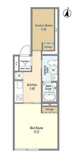 SOLASIAresidence都立大学の間取り