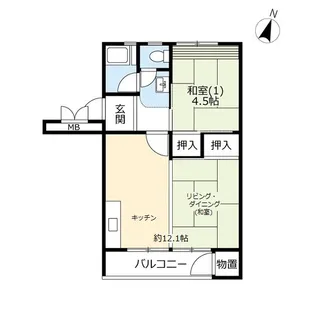 URこま川【2階】の間取り