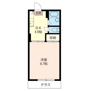 三番関ハイツC【1階】の間取り