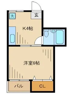 桜台サニーハイツ【1階】の間取り