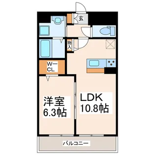 アルバス ファースト【2階】の間取り