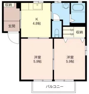グランドール A【2階】の間取り