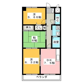 ル・ミレニアム【1階】の間取り