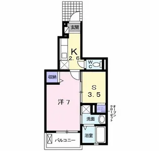 ビエント旭が丘【1階】の間取り