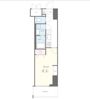 ラフィシア関内【9階】の間取り