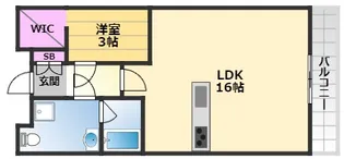 ラフィナート和泉【1階】の間取り