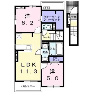レジデンサ・ジーヨ【2階】の間取り