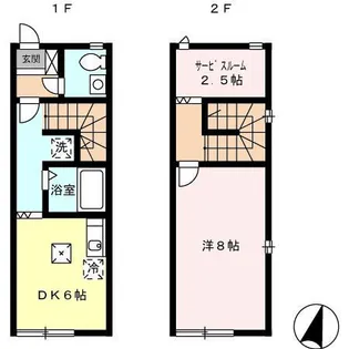 リースランド兵庫 Cの間取り