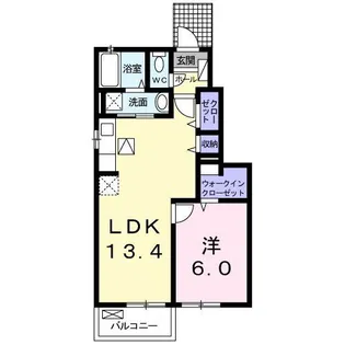 ガーデンプレイス【1階】の間取り