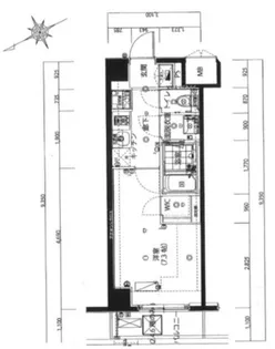 ハーモニーレジデンス新宿イースト【2階】の間取り