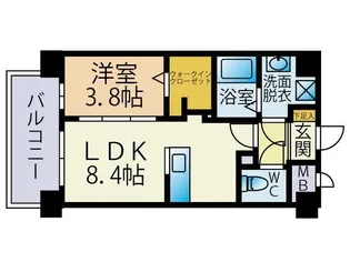 delta brick【10階】の間取り