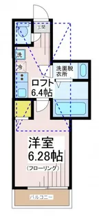 カスティーロつつじが丘【1階】の間取り