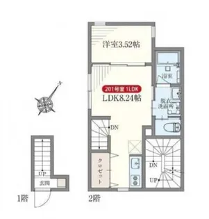 アズ東中野【2階】の間取り