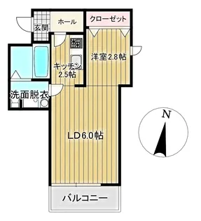 Meridian利府加瀬弐番館【3階】の間取り