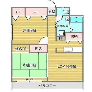 レミエル水前寺【3階】の間取り