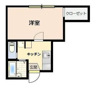 カーザ上目黒【1階】の間取り
