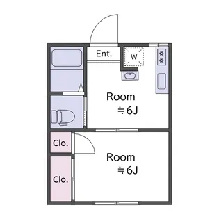 パインフラッツ【1階】の間取り