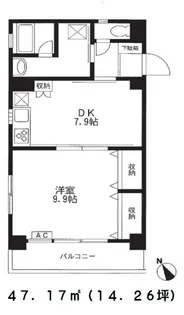 グリーンハウス【4階】の間取り